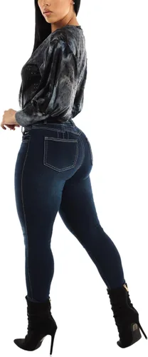 Miniatura 6 de Moda Xpress Jeans ajustados de cintura súper alta para mujer - Levanta Cola Skinny Jeans