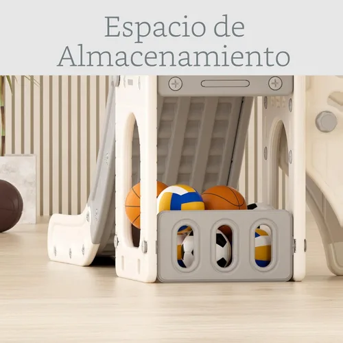 Miniatura 8 de XJD Tobogán 5 en 1 para Niños Pequeños, Tobogán para Niños Pequeños de 1-3 Años, Conjunto de Juegos para Exteriores e Interiores para Niños Pequeños