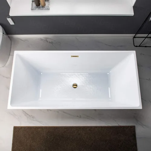 Miniatura 10 de WOODBRIDGE BTA1512-BG-Drain &O + Pillow Bañera, oro cepillado