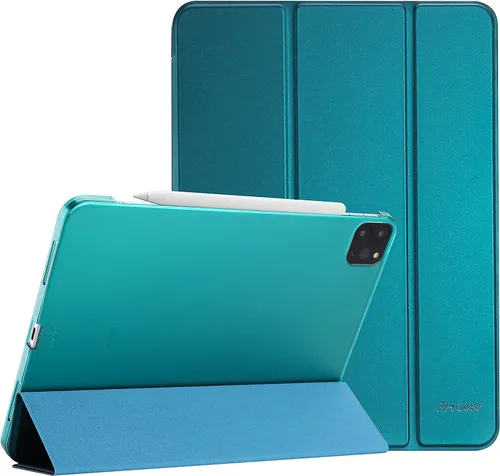 Miniatura 23 de ProCase Funda inteligente para iPad Pro de 12.9 2022/2021/2020/2018, carcasa rígida con soporte delgado para iPad Pro de 12.9 pulgadas, 6ª Celeste