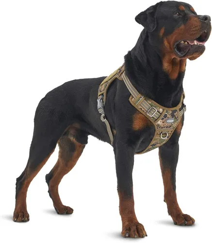 Miniatura 70 de Auroth - Arnés táctico para perros pequeños y medianos, sin tirones, arnés ajustable para mascotas, reflectante, K9, entrenamiento, trabajo, de Gris