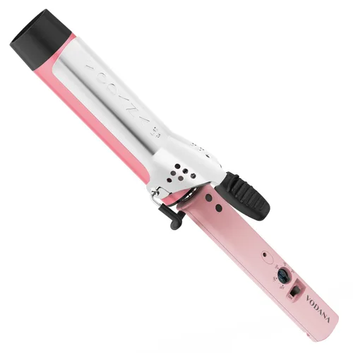 Miniatura 12 de VODANA Plancha rizadora profesional de cerámica GlamWave, rizos naturales de larga duración, calor instantáneo, rizador de pelo, rizador de pelo