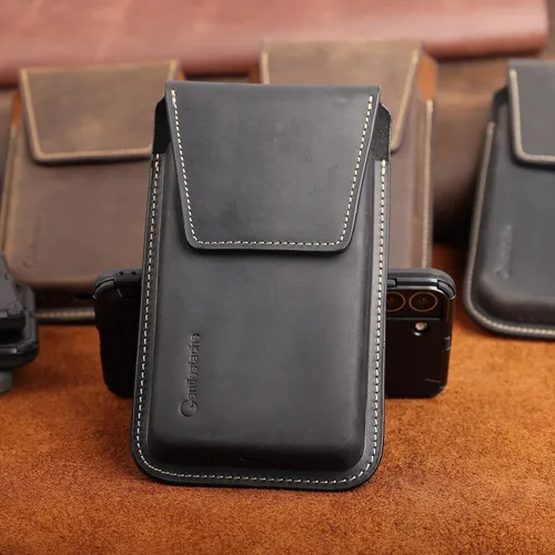 Miniatura 6 de Gentlestache Funda de Cuero para Teléfono para Galaxy S25 S24 S23 - Soporte de Funda para Teléfono Celular para iPhone 17 17 Pro 16 Pro 16 15 Pro