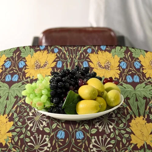 Miniatura 128 de Mantel Floral Retro de Pájaros, Diseño Original Bohemio William Morris Estampado Cubierta de Mesa para Hogar Picnic Fiesta Comedor Cocina William