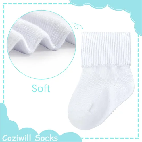 Miniatura 4 de Calcetines de bebé recién nacido sin costuras, calcetines para bautizo, bautizo, bebés, niñas y niños, 0-33-12 meses, paquete de 612