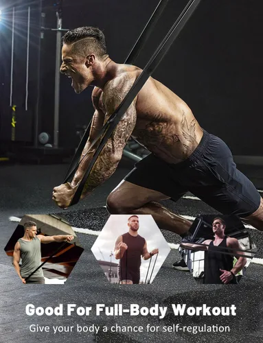 Miniatura 5 de Bandas de resistencia, bandas para entrenamiento con asistencia de tracción - bandas de entrenamiento, bandas de ejercicio, conjunto de bandas