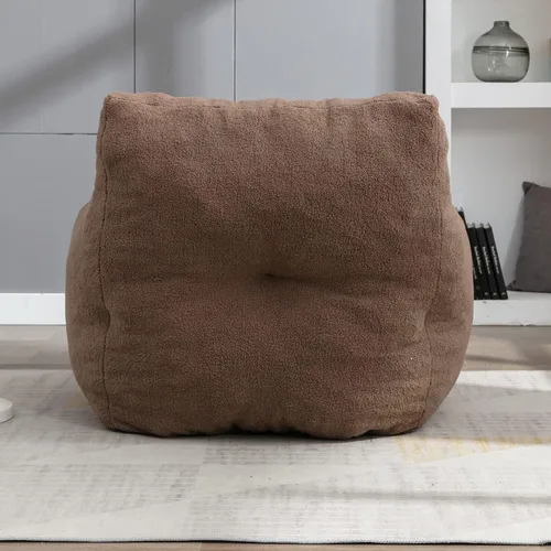 Miniatura 4 de Puf - Silla de sofá individual, mullida, moderna, suave, copetuda, de espuma, sofá perezoso, silla de ocio para sala de estar, dormitorio, balcón