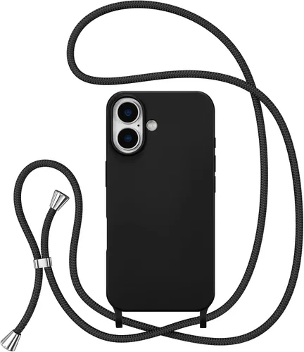Miniatura 34 de ZTOFERA Funda Crossbody para iPhone 15 Pro con Correa de Cordón Ajustable, Funda Suave de Silicona Líquida para iPhone 15 Pro 6.1 pulgadas - Rosa