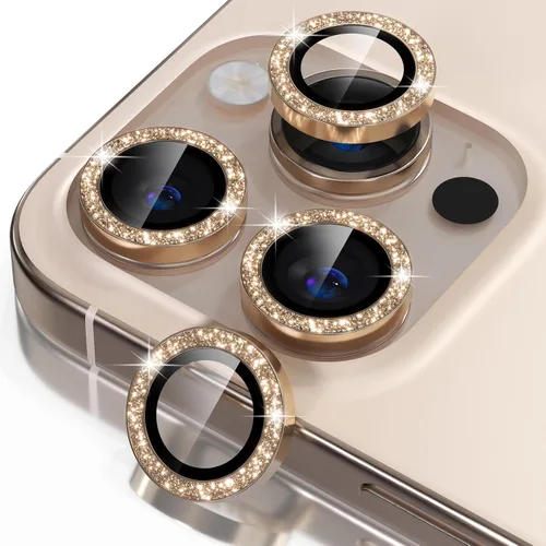 Miniatura 40 de Misea Compatible con iPhone 17 Pro/iPhone 17 Pro Max Protector de Lente de Cámara Brillante, Vidrio Templado 9H Cubierta de Cámara Protector