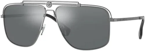 Versace VE2242 - Gafas de sol rectangulares para hombre + paquete con kit de gafas de diseñador iWear