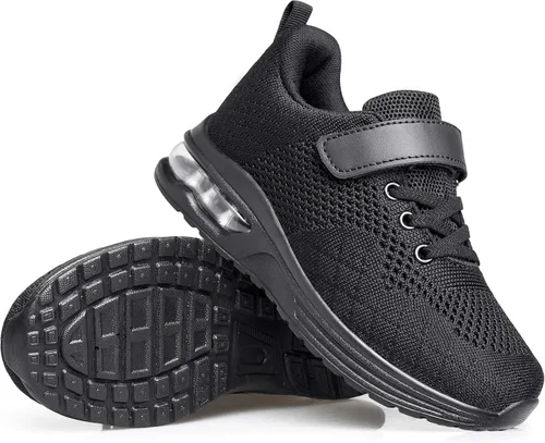 Miniatura 7 de Anlarach - Zapatos deportivos de talla infantil, tenis de correr con cámara de aire para niños y niñas pequeños y grandes