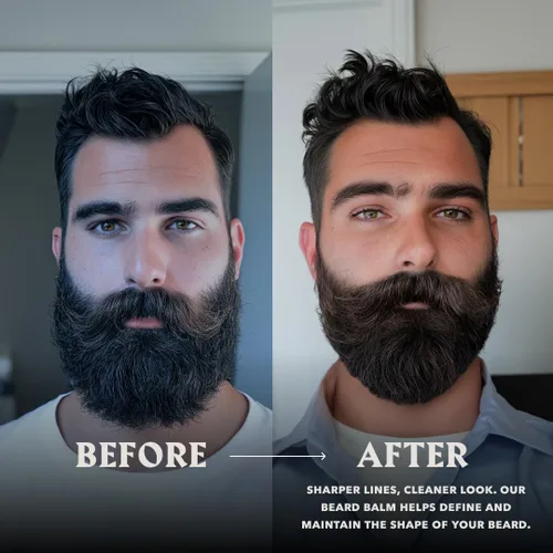 Miniatura 8 de Striking Viking Aceite y bálsamo para barba, kit de aseo para barba para hombre con aceite de barba totalmente natural y acondicionador de bálsamo