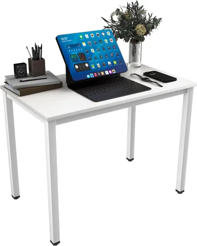 Miniatura 10 de Escritorio para computadora para espacio pequeño, moderno y simple, escritorio para computadora portátil, escritorio de estudio para oficina en Negro