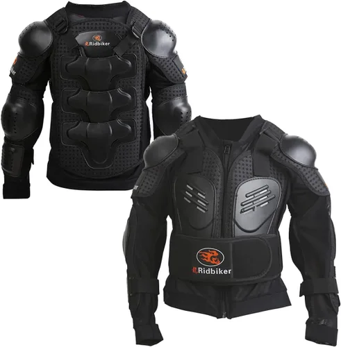 Miniatura 7 de RIDBIKER - Chaleco protector de pecho para niños, equipo de motocross, moto todo terreno, chaqueta de armadura de cuerpo completo para motocicleta