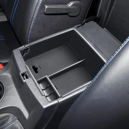 Miniatura 2 de RUNROAD Bandeja organizadora de consola central mejorada compatible con Ford Ranger 2019-2023 XL XLT Lariat, soporte para monedas, caja