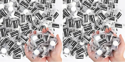 Miniatura 9 de BigOtters 100 toallas comprimidas, toallas faciales desechables para suministros de limpieza de viajes, toallitas expandibles