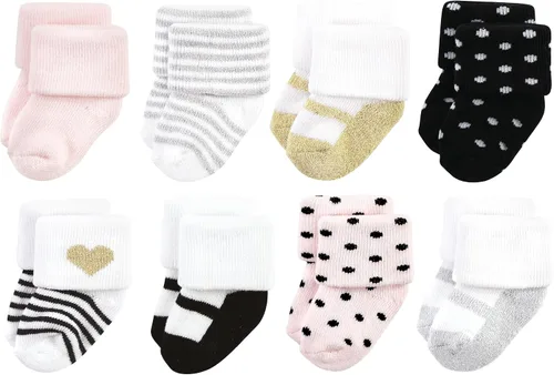 Miniatura 107 de Hudson Baby - Calcetines de algodón para bebés recién nacidos y Terry para niñas bebés