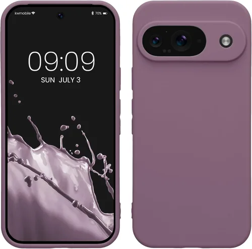 Miniatura 64 de kwmobile Funda compatible con Google Pixel 9 Pro - Funda protectora delgada de TPU para teléfono - Acabado mate suave - Negro mate