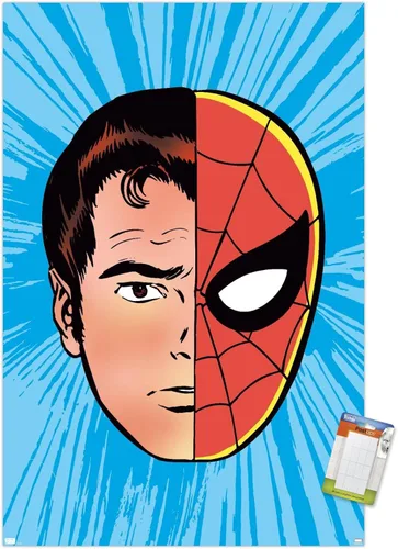 Miniatura 13 de Trends International Marvel Comics Spider-Man - Póster de pared con sentido de araña Versión con marco dorado