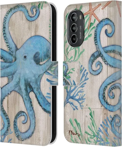 Miniatura 8 de Head Case Designs Officially Licensed Paul Brent Agate Mermaid Coastal Leather Book Wallet Case Cover Compatible with Motorola Moto G82 5G