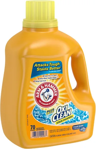 Miniatura 11 de Arm & Hammer Detergente líquido para ropa Plus OxiClean, aroma fresco, 70 cargas