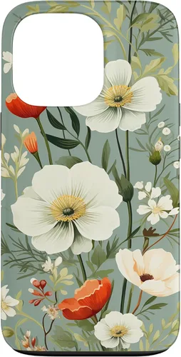 Miniatura 10 de Sage Green Flower Wildflower Pattern Floral Case for iPhone 17