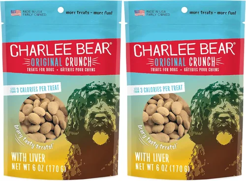 Miniatura 10 de Charlee Bear Original Crunch - Golosinas para perros, hígado de pollo, bolsa resellable de 16 onzas, golosinas de entrenamiento bajas en calorías
