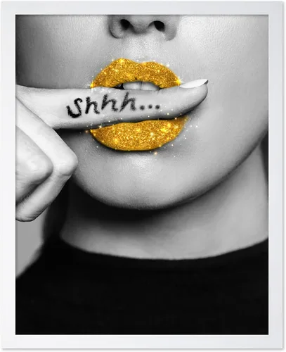 Miniatura 34 de Poster Master Impresión de labios dorados, póster de mordida de labio, arte moderno y minimalista, regalo bohemio para hombres y mujeres, diseño