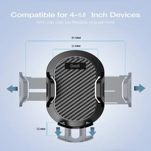 Miniatura 5 de Soporte para teléfono celular, soporte de fricción para puf, 2 en 1 y soporte de ventilación de aire, para iPhone, Android y otros teléfonos