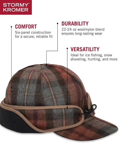 Miniatura 11 de Stormy Kromer Rancher Cap - Gorro de lana Thinsulate de invierno con orejeras de forro polar