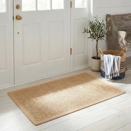 Safavieh Colección de fibra natural NF443A tapete con ojo de tigre de maíz y trigo, 5 x 8 pies, Sisal