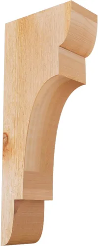 Miniatura 27 de Ekena Millwork COR04X12X12NEB00RWR 4 pulgadas de ancho x 12 pulgadas de profundidad x 12 pulgadas de alto New Brighton Rough Sawn Corbel, cedro rojo