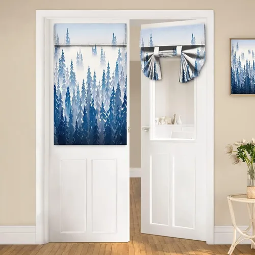 Miniatura 42 de Cortinas de puerta negras y rojas para ventanas de puerta, estampado de leopardo y cebra, cortinas de ventana para puerta de vidrio francesa