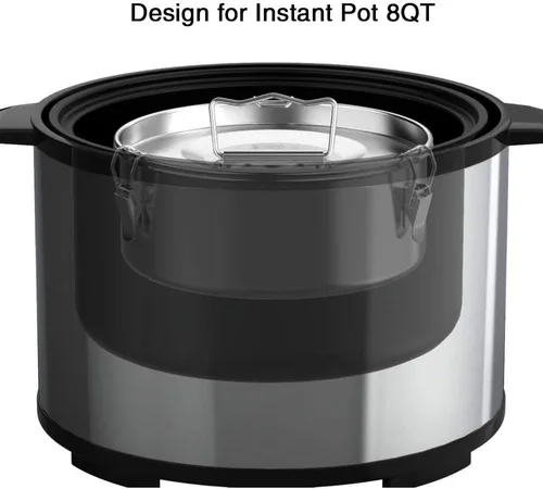Miniatura 3 de Molde Flanera para sartén, molde de flan de acero inoxidable con tapa, máquina de flan para olla instantánea de 6 cuartos de galón
