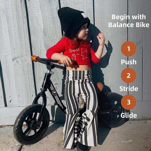 Miniatura 5 de Joystar Bicicleta de equilibrio de 10 y 12 pulgadas para niñas y niños, de 18 meses a 5 años, bicicleta para niños con reposapiés y altura