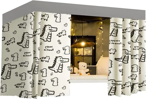 Cortinas para litera individual y doble, cortinas de tienda de campaña para cama, tela a prueba de polvo, cortinas de privacidad para debajo de la