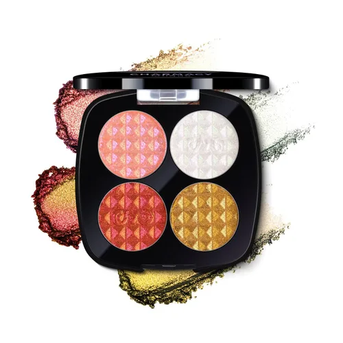 Miniatura 26 de CHARMACY Sombra de ojos multicromática con purpurina, sombra de ojos brillante con pigmentación intensa, sombra de ojos con acabado duocromático