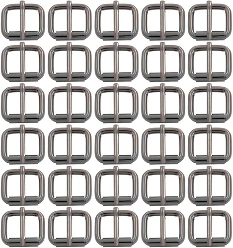 Miniatura 12 de BIKICOCO Hebilla de rodillo, 3/4 pulgadas de talón Rolling Bar Hebillas para bolsos Correas de correas de cuero