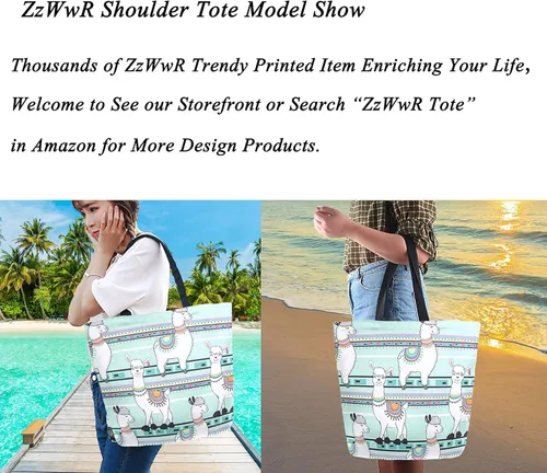 Miniatura 6 de Elegante bolsa de hombro extragrande con estampado para viajes a la playa, fin de semana, gimnasio, compras de comestibles.., Daisy Flower, Casual