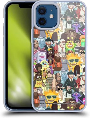 Miniatura 72 de Head Case Designs Funda de gel con licencia oficial de Rick and Morty Aliens Season 3 [protección de grado militar] compatible con Apple iPhone 12