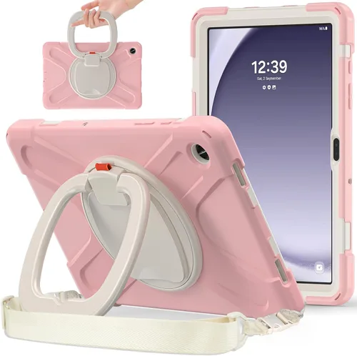 Miniatura 29 de 360 Rotation Case for Galaxy Tab ActivePro/Tab Active4 Pro/Active 5 Pro 10.1" Sturdy Cover Rotate Ring Stand Shoulder Carrying Strap Hand Strap