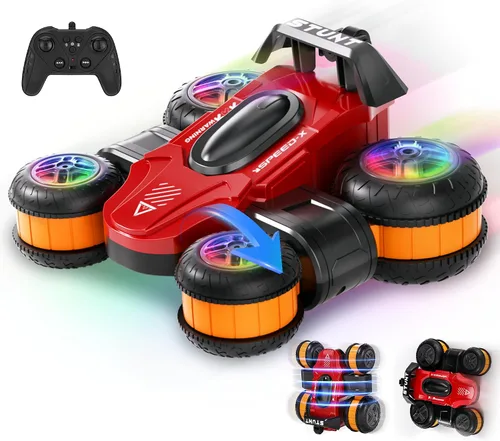 Coche de Derrape de Alta Velocidad con Control Remoto para Niños, Coche RC de Deformación Giratoria de 360 Grados para Niños y Niñas de 3 a 16 Años,
