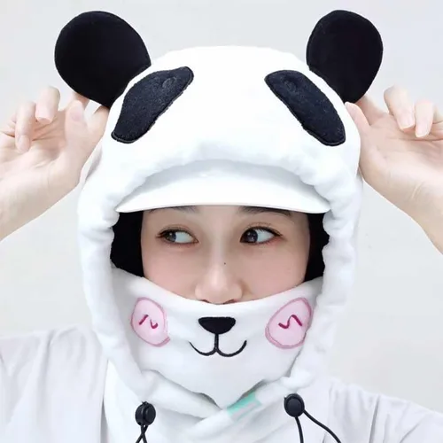 Miniatura 6 de Lindo animal esquí pasamontañas felpa snowboard máscara invierno deportes nieve accesorios sombrero Kawaii snowboard