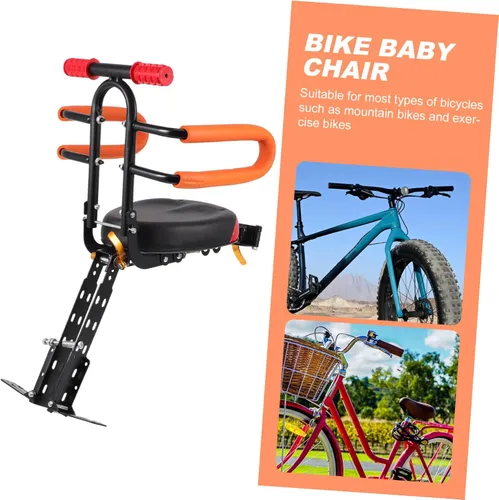 Miniatura 9 de KICHOUSE Asiento de bicicleta de sillín para niños y niñas, asiento de bicicleta cómodo, seguro, fácil de instalar, crece
