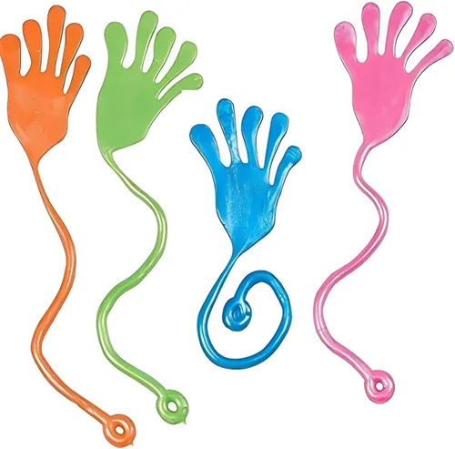 Tuko 20 unidades de manos adhesivas, dedos pegajosos, juegos de recuerdos de fiesta para niños, juguetes divertidos, recuerdos de fiesta, manos