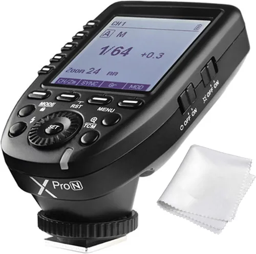 Miniatura 10 de Godox Disparador de flash inalámbrico X2T-N 2.4G compatible con cámara Nikon i-TTL HSS1/8000s HSS, con 5 botones de grupo, conexión Bluetooth