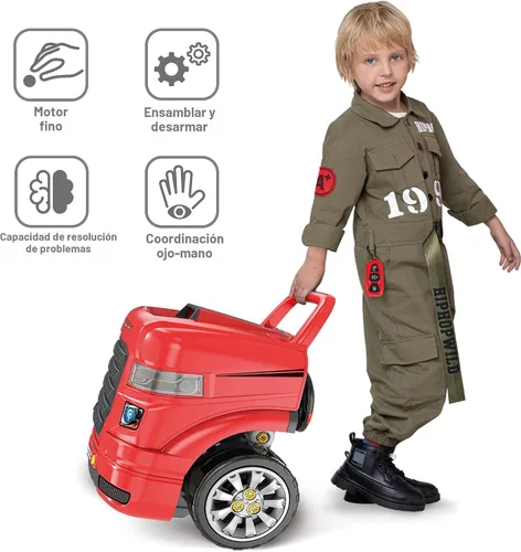 Miniatura 6 de iPlay, iLearn Juguete de motor de camión grande, juego de reparación mecánica para niños pequeños de 3 a 5 años, kit de construcción grande