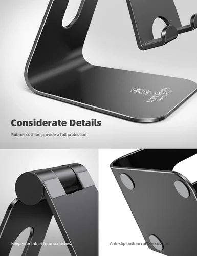 Miniatura 6 de Lamicall - Soporte para tablet, soporte para escritorio - Soporte de escritorio de tableta ajustable multi-ángulo, compatible con iPad Pro 11, 12.9