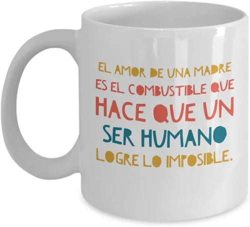 Taza de Café Regalo para Mama Vaso, taza de café divertidas, tazas personalizadas, taza de café inspiradoras, taza con mensajes positivos. Blanco