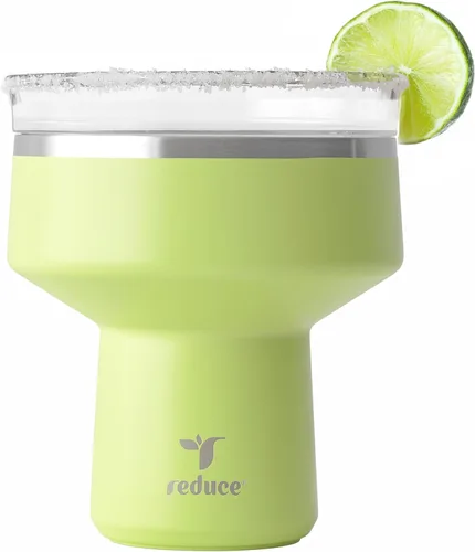 Miniatura 13 de Reduce Saltini - Vaso de cóctel de 16 onzas, vaso aislado de margarita con tapa, mantiene las bebidas frías durante 10 horas, alternativa al vaso